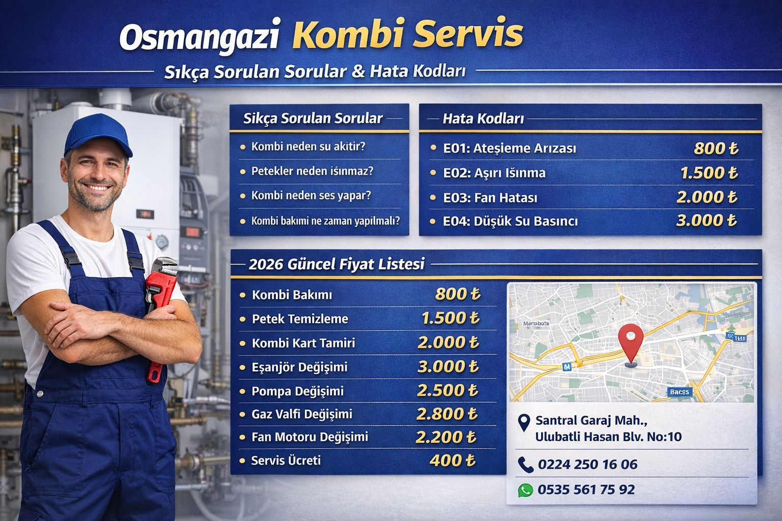 Osmangazi Kombi Servisi